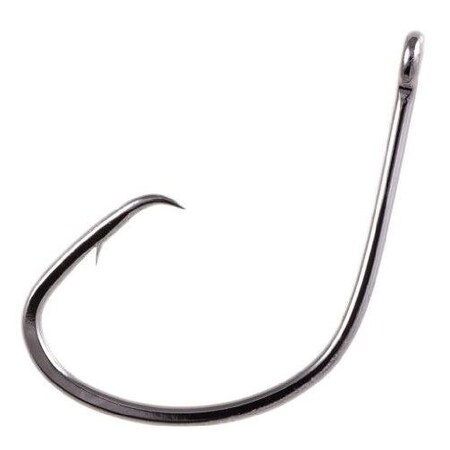 Owner Mutu Light Circle Hook Hook, Size 40, Hangnail Point Light Wire, Black Chrome, 5PK 5114-141